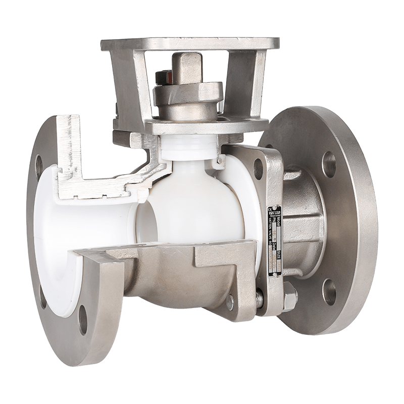 Manuaalinen fluorivuorattu palloventtiili