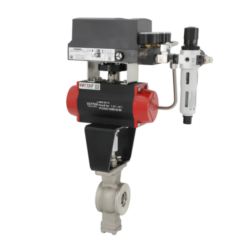 Pneumaattinen V-tyyppinen palloventtiili